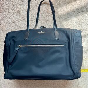 Kate Spade Chelsea Black Nylon Large Travel Weekender Tote NWOT